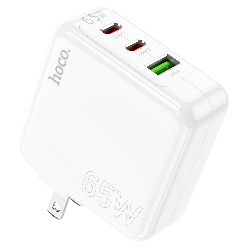 Hoco C115 65W Fast Charger β 2x USB-C + USB-A | Super Fast Charge | Ships from Canada