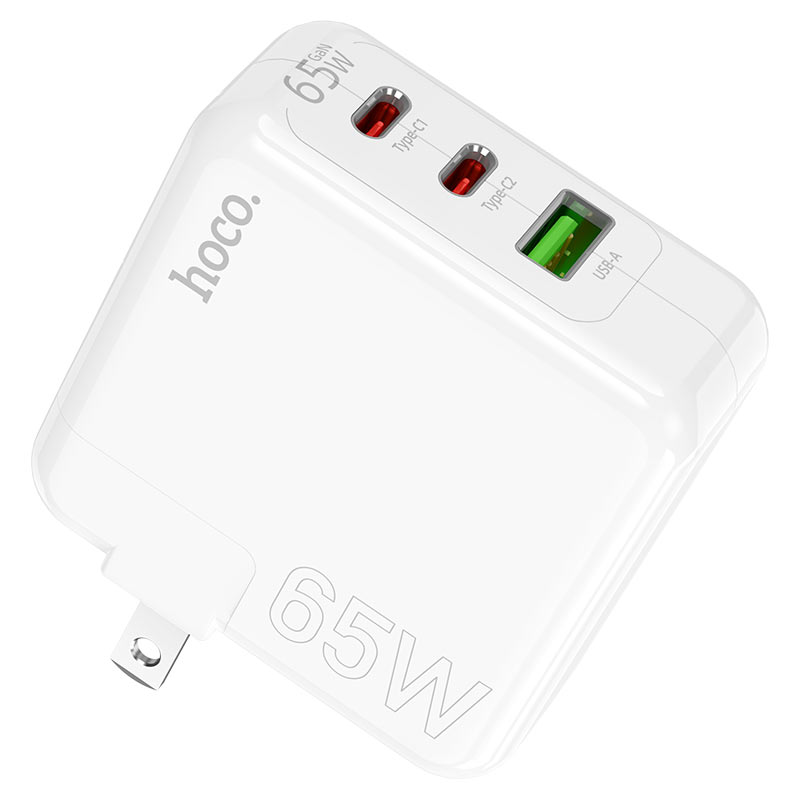 Hoco C115 65W Fast Charger β 2x USB-C + USB-A | Super Fast Charge | Ships from Canada