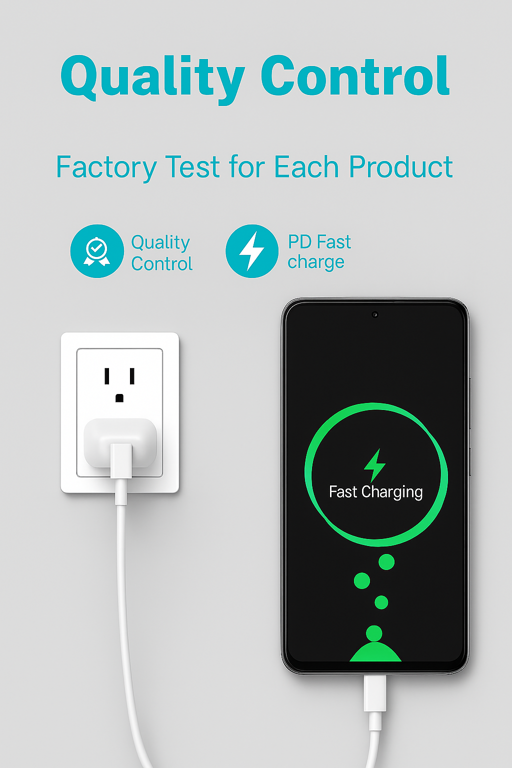 20W USB-C Fast Charger Adapter β Compatible with Samsung Galaxy, iPhone, Pixel & More