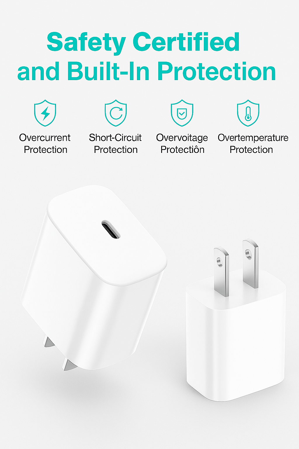 20W USB-C Fast Charger Adapter β Compatible with Samsung Galaxy, iPhone, Pixel & More